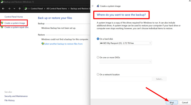 ein Systemabbild für eine geklonte Festplatte erstellen windows 11