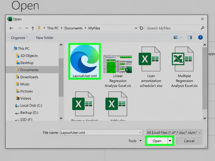 browse the xml file