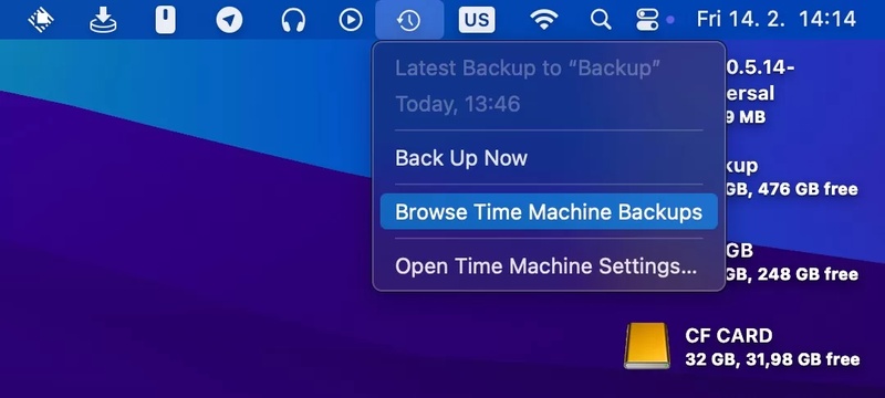 browse time machine backup