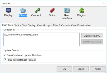 convert enc file with the opencpn tool