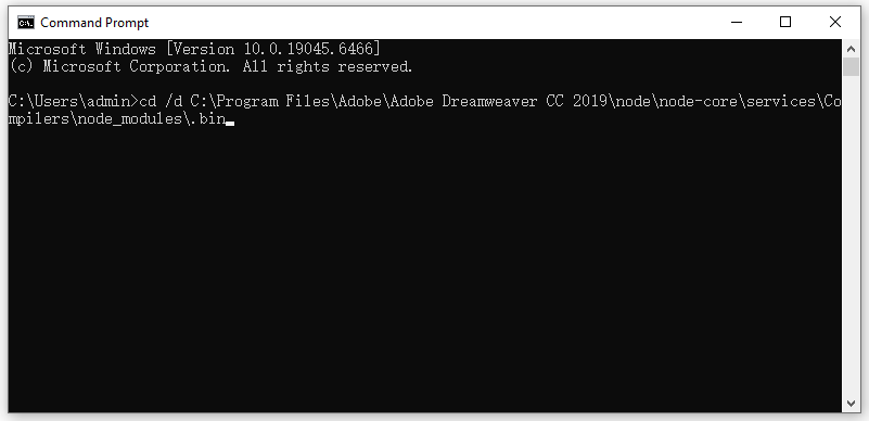 go to the cmd folder