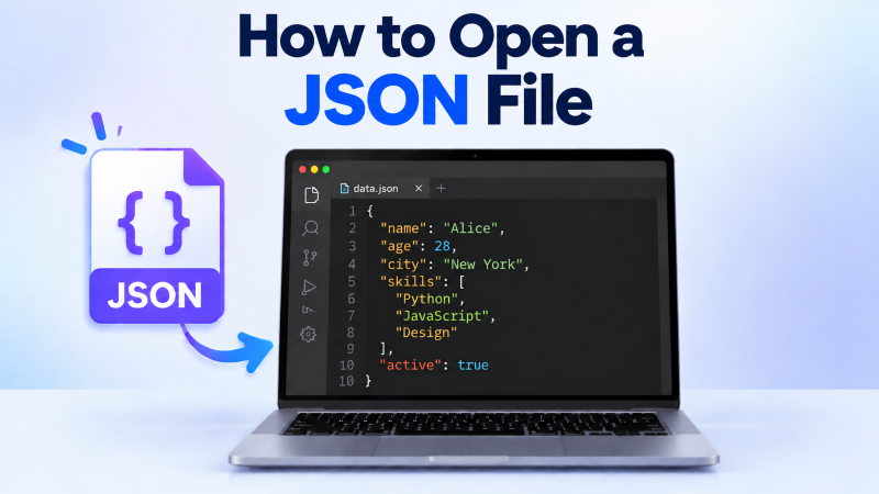 how to open a json file