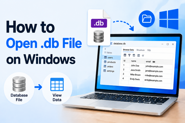 how to open db file