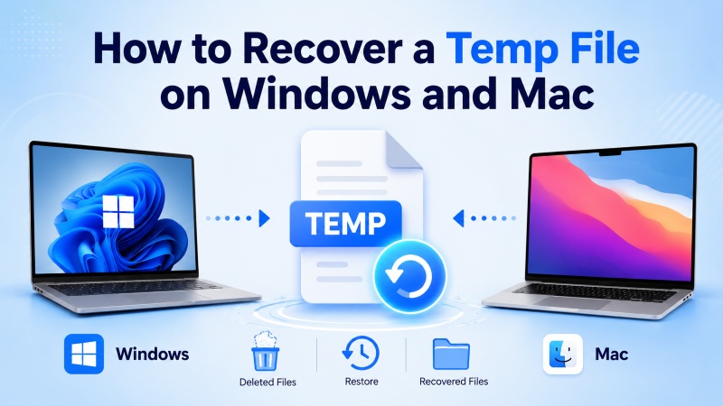 how to recover a temp file