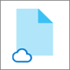 Blaues OneDrive-Wolkensymbol: Datei nur online verfügbar