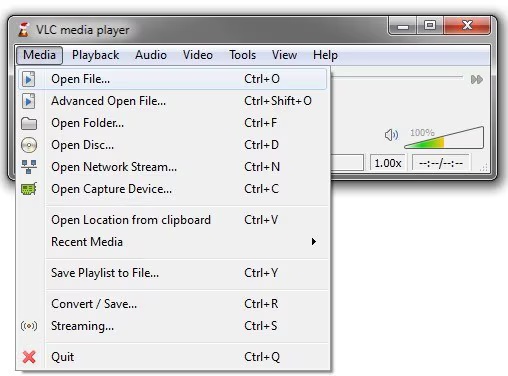 open 3gp file in vlc