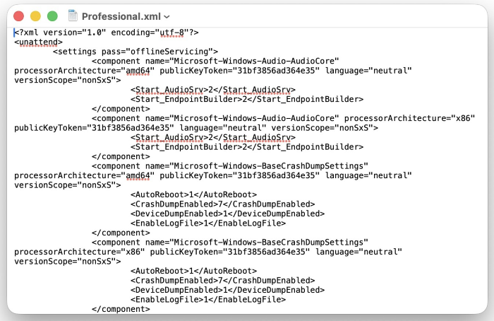 open an xml file in textedit