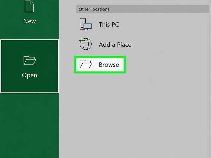 open files in excel windows