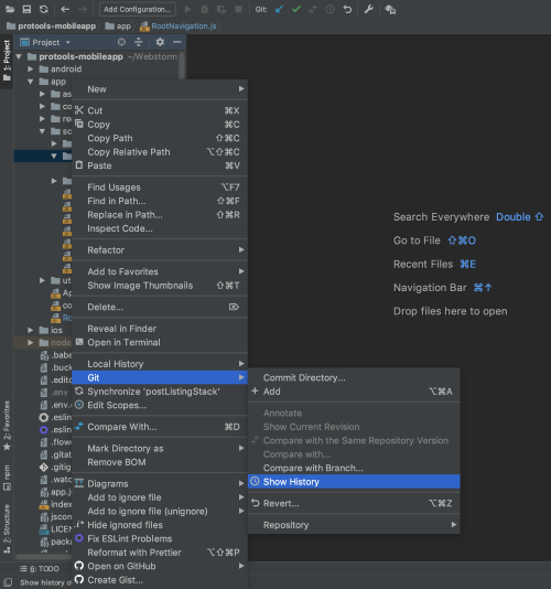 recover json files from git history