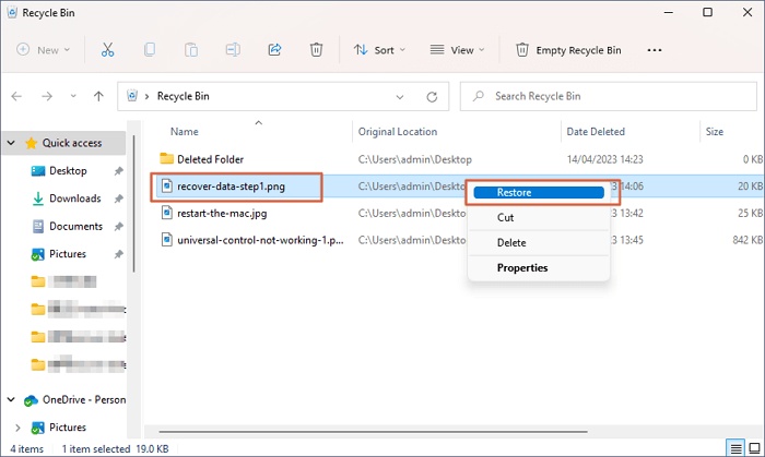 recover png files from windows recycle bin