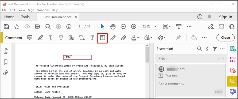 add text to pdf