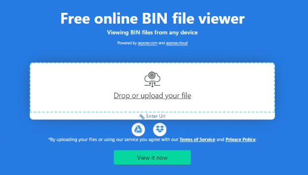 aspose free online bin file viewer
