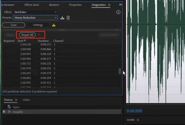 repair distorted audio using adobe audition-4
