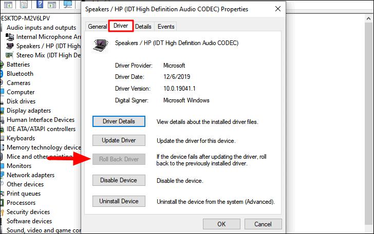 رجوع تعريف الصوت لإصلاح خطأ الجهاز الصوتي-2.