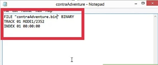 bin file notepad