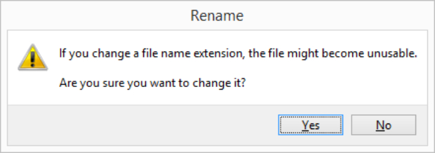 3. Change the file extension from .zip to .7z or .rar