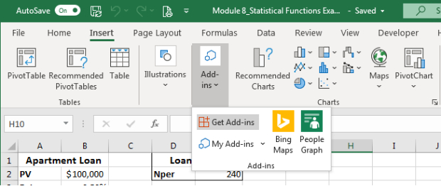 disabling add ins as a way to fix Excel not saving formatting changes step 2