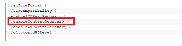 콘텐츠 복구 모드를 활성화해서 일러스트 파일 복구하기