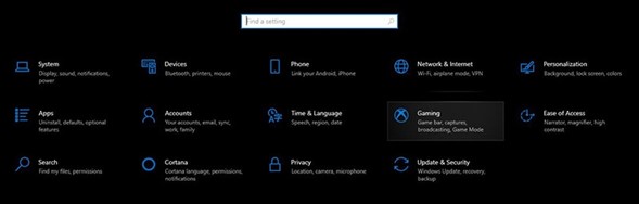 انتقل إلى خيار إعدادات الويندوز.