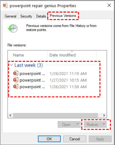 How to recover your ppowerpoint files