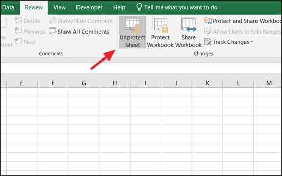 how to unprotect excel sheet with password-1