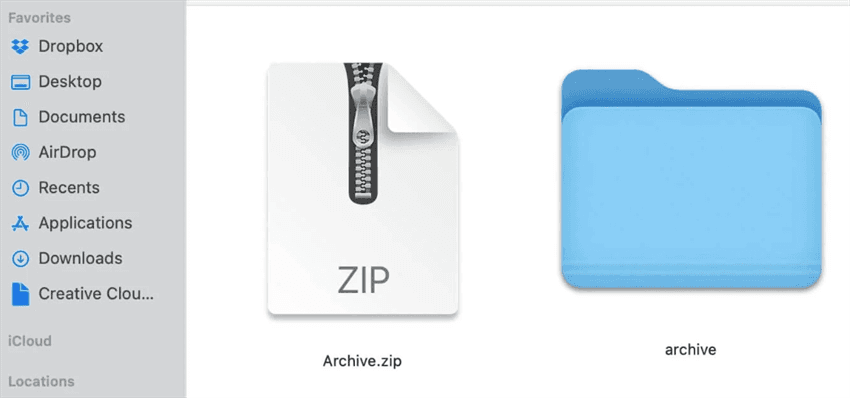 how to unzip files on mac