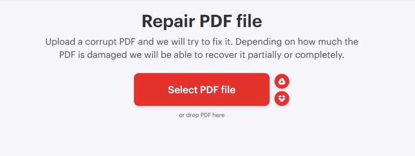 Ilovepdf selecionar arquivo pdf