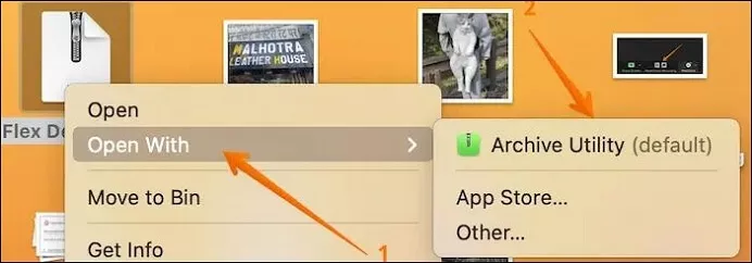 utilidad de archivo mac open zip