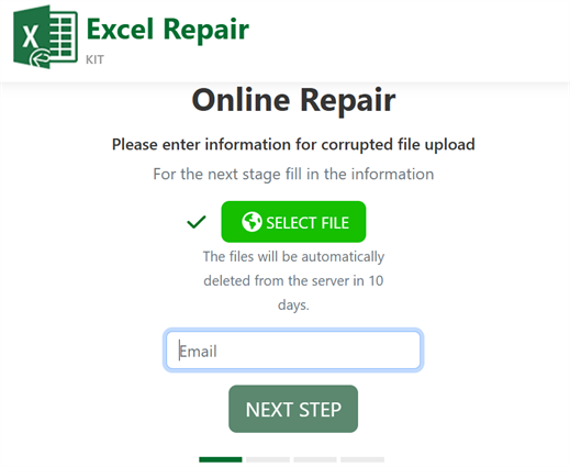 reparación de Microsoft Excel