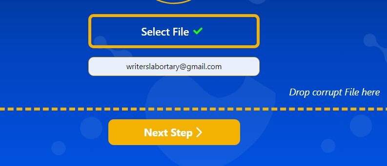 reparar pdf online-botão de próximo passo