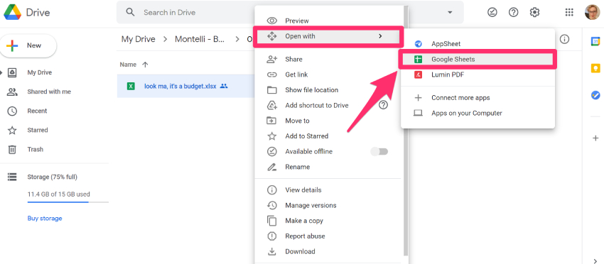 reparar archivos de Excel con contenido ilegible usando Google Sheets-2