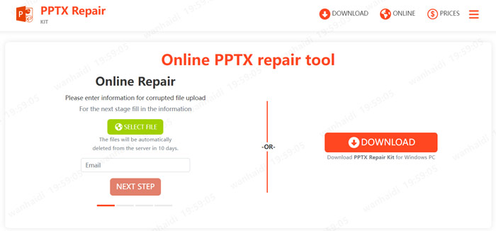 repair corrupt pptx file online free with pptx repair