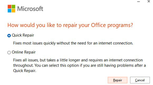 repair excel to fix runtime error 1004