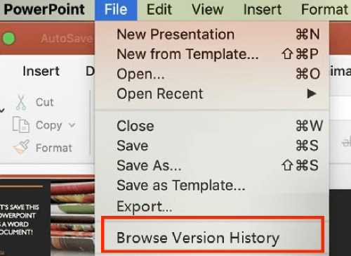 Recover deleted or unsaved PointPoint files