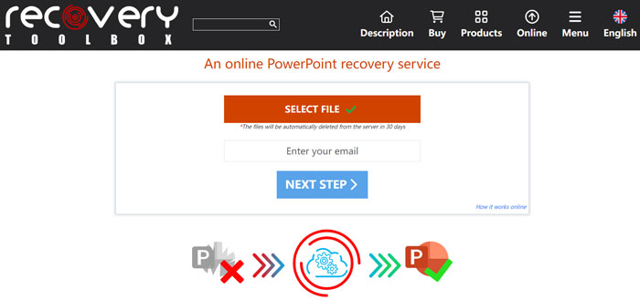 repair corrupt pptx file online free with recovery toolbox