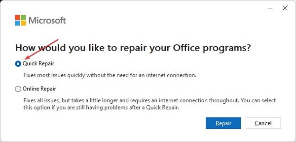 reinstall microsoft office