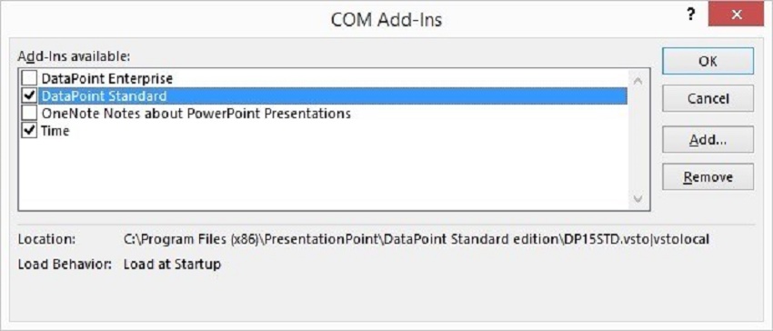 eliminar complementos de powerpoint para corregir que PowerPoint no se abra