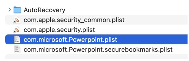 Entfernen von Powerpoint-Einstellungen