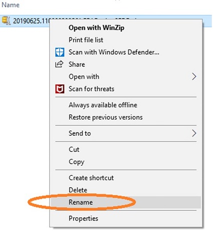 rename file to fix windows cannot complete the extraction