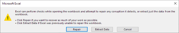 reparar excel corrupto