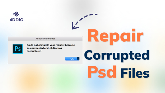 how to fix corrupted photoshop files