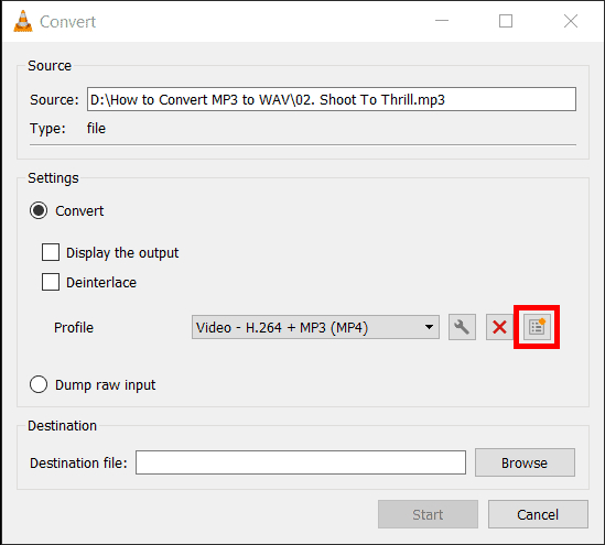 repair MP3 files using vlc media player-3