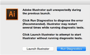 run diagnostics adobe illustrator