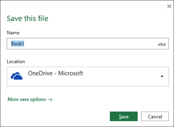saving to a different location to solve excel not saving changes issue