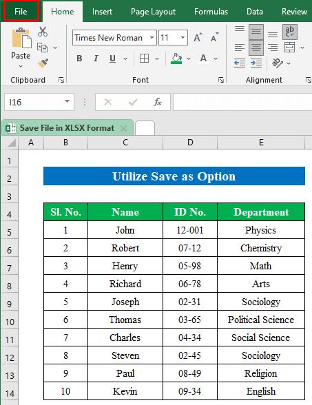 save excel file as a different file format-1