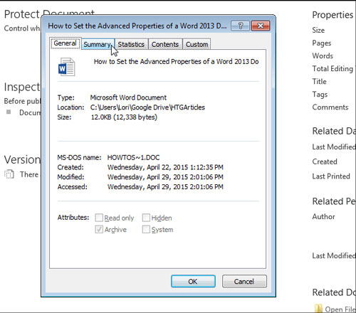 change properties to unlock selection in microsoft word