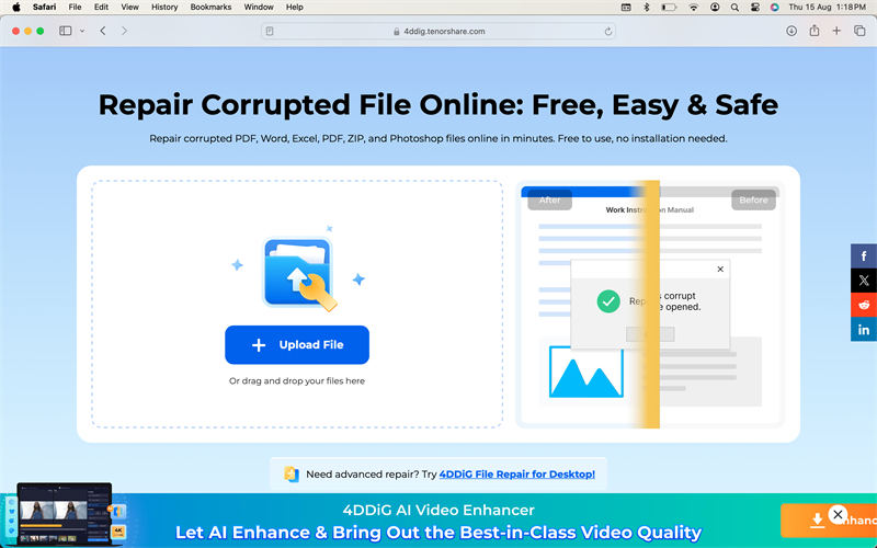repair corrupt pptx file online free