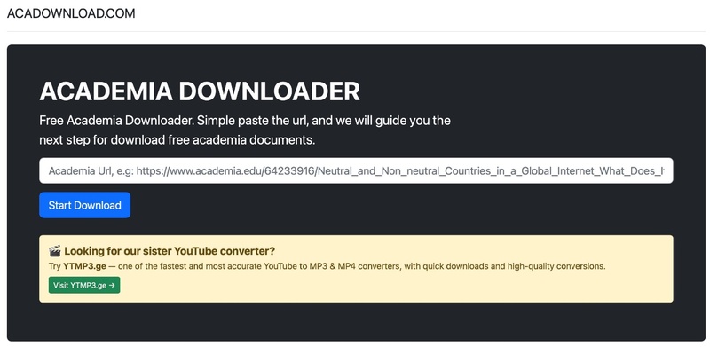 acadownload free academia downloader
