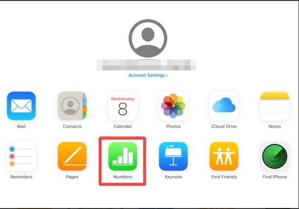 access numbers via icloud
