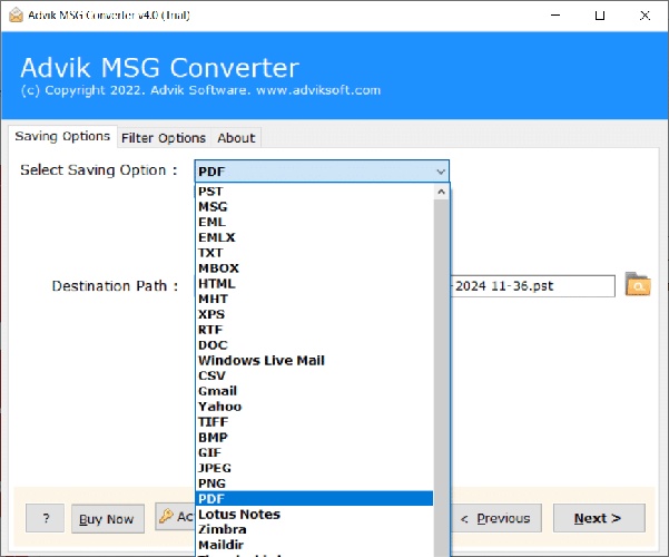 adivk convert msg to pdf